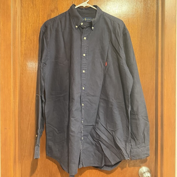 Polo by Ralph Lauren Other - Polo Ralph Lauren Men's Long Sleeve Shirt Size LT/ GL Navy Blue Embroidered Vtg